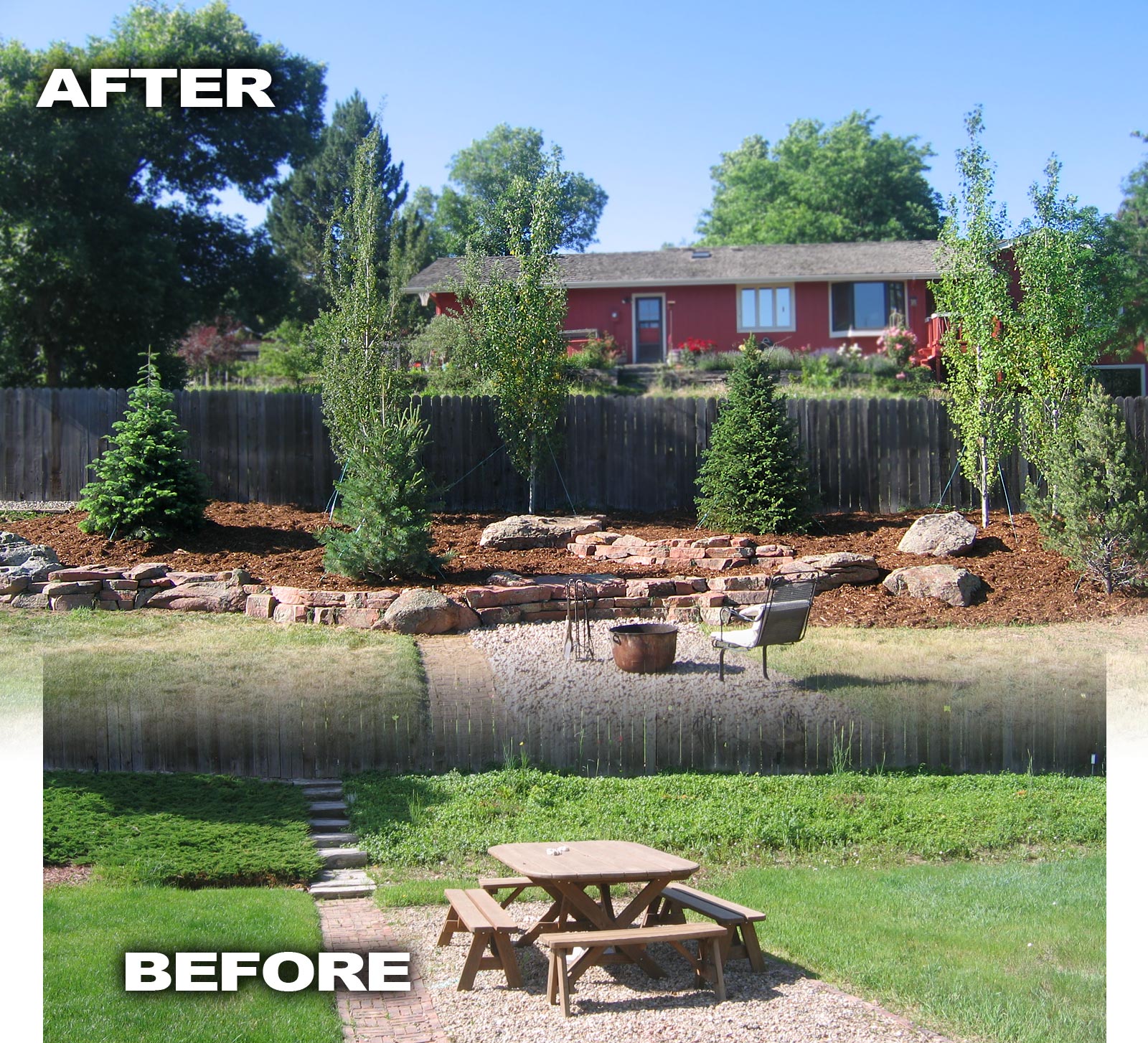 Before and After Photos – Glacier View Landscape and ...